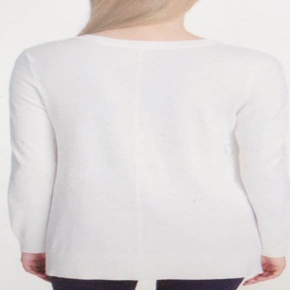 DKNY Jeans Ladies' V-Neck Sweater - Picture 5 of 5